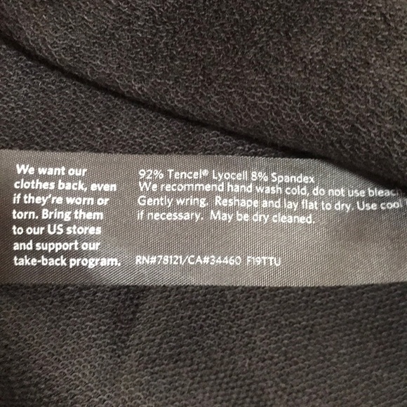 NWT! EILEEN Fisher Size L black turtle neck tunic top - Picture 6 of 8